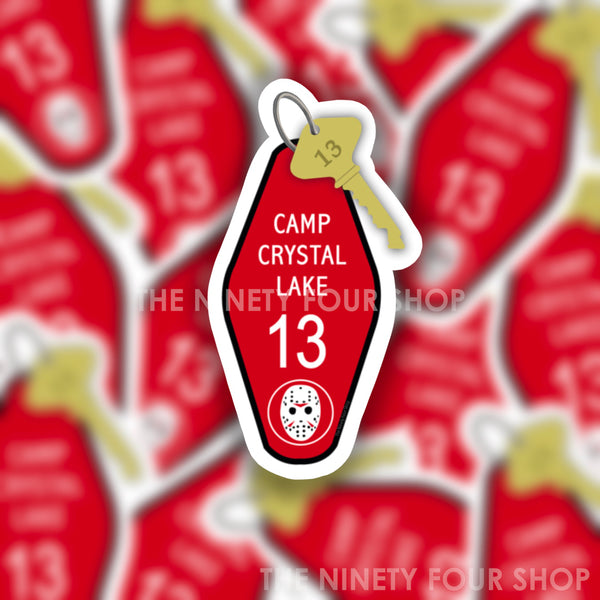 Horror Camp INSPIRED Hotel Keychain | Sticker