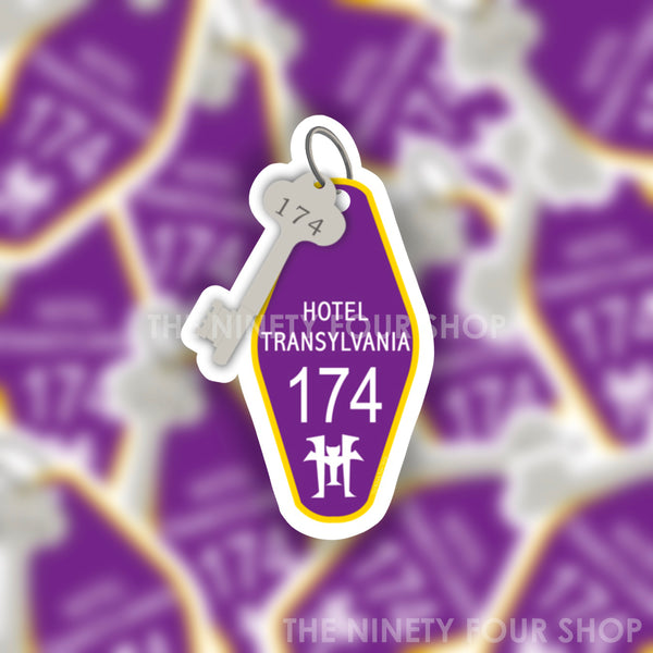 Vampire Hotel INSPIRED Hotel Keychain | Sticker