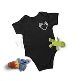 Skeleton Heart | Baby Bodysuit