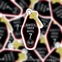 Rich Family Motel INSPIRED Hotel Keychain | Sticker