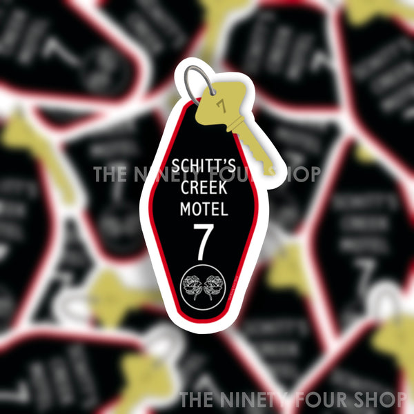 Rich Family Motel INSPIRED Hotel Keychain | Sticker