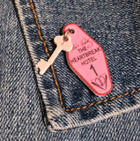 Vintage Pop Music INSPIRED Hotel Keychain | Pin