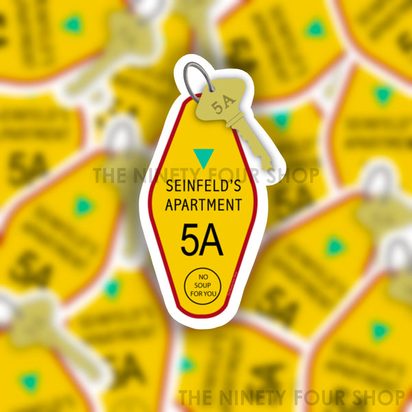 Comedian Apartment INSPIRED Hotel Keychain | Sticker