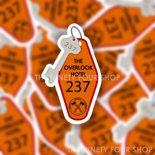 Horror Hotel INSPIRED Hotel Keychain | Sticker