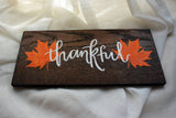 Thankful Leaf | Wood Sign