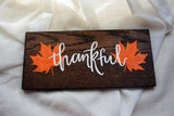 Thankful Leaf | Wood Sign