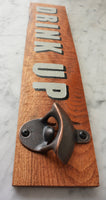 Drink Up Bottle Opener | Wood Sign