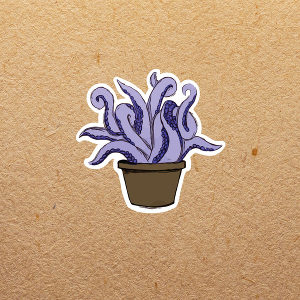 Octopus Succulent Sticker