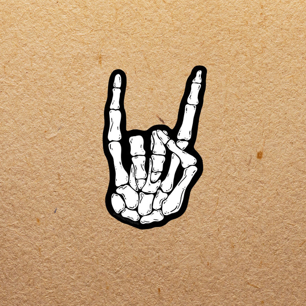 Skeleton Rock On | Sticker