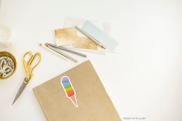 Ice Cream Cone Stacked | Sticker