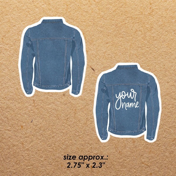 Jean Jacket Personalized | Sticker