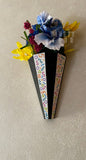 Retro Geometric Flower Vase