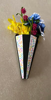 Retro Geometric Flower Vase